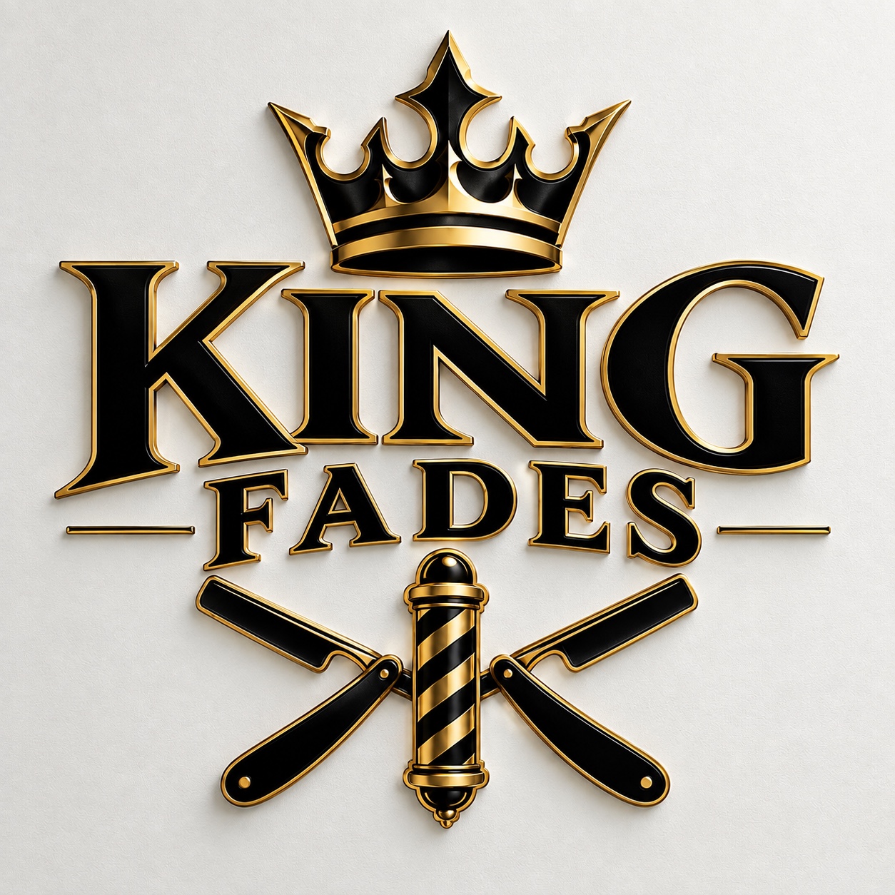 Original King Fades crown and barber emblem